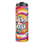 "Nostalgische beats" Thermosbeker (Voorkant)