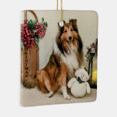 nostalgische beschutting keramisch ornament (Rechts)