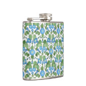 Nostalgische blauw-morning Glory Hip Flask Heupfles (Rechts)