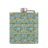 Nostalgische blauw-morning Glory Hip Flask Heupfles (Achterkant)