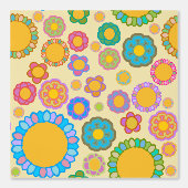 nostalgische bloemcrème behang (Voorkant)