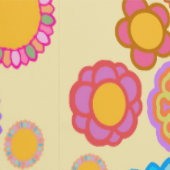 nostalgische bloemcrème behang (Zoom)