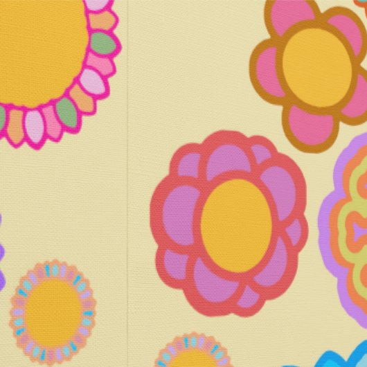 nostalgische bloemcrème behang (Zoom)