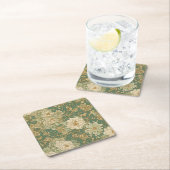 Nostalgische bloemen in  tinten kartonnen onderzetters (Insitu)