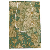 Nostalgische bloemen in  tinten medium cadeauzakje (Voorkant)