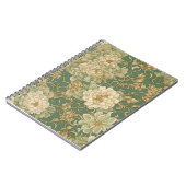 Nostalgische bloemen in  tinten notitieboek (Linkerzijde)