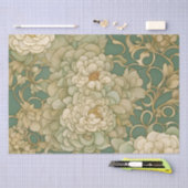 Nostalgische bloemen in  tinten tissuepapier (Craft)