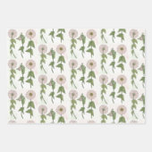 Nostalgische bloemen inpakpapier vel (Voorkant 3)