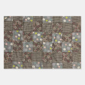 Nostalgische bloemen inpakpapier vel (Voorkant 2)