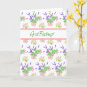 Nostalgische bloemenNoorse groet krijgen goed Kaart (Gele Bloem)