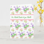 Nostalgische Bloemrijke Ierse Gaelic Greeting Get  Kaart (Gele Bloem)