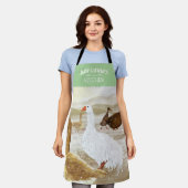 Nostalgische Boerderij ganzen gepersonaliseerd gro Schort (Gedragen)