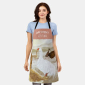 Nostalgische Boerderij ganzen gepersonaliseerde Ma Schort (Gedragen)