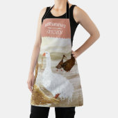 Nostalgische Boerderij ganzen gepersonaliseerde Ma Schort (Insitu)