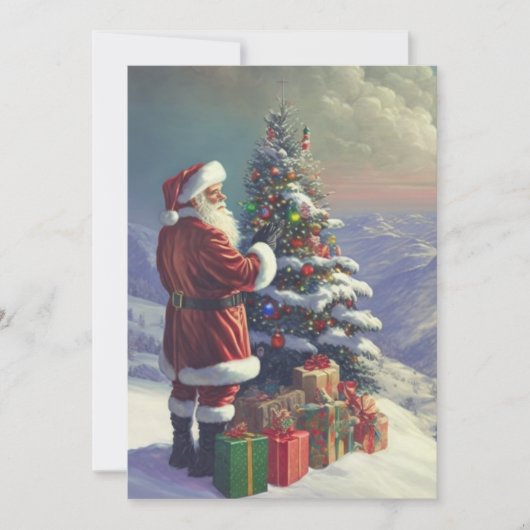 Nostalgische Briefkaart voor kerstkerstkerstmis (Voorkant)