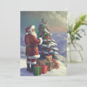 Nostalgische Briefkaart voor kerstkerstkerstmis (Staand voorkant)