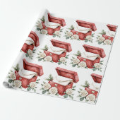 Nostalgische cadeauverpakking Romantische envelop Cadeaupapier (Uitgerold)