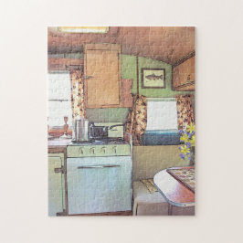 Nostalgische Camper Travel Kitchen Legpuzzel
