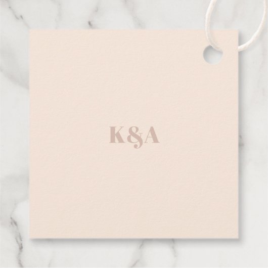 Nostalgische Charm Retro Trouwfoto Bedankjes Labels (Achterkant)