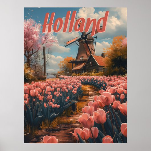 Nostalgische charme:  Holland Poster (Voorkant)