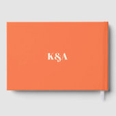 Nostalgische charme retro bruiloft gastenboek (Achterkant)