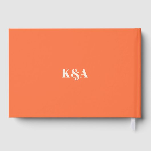 Nostalgische charme retro bruiloft gastenboek (Achterkant)