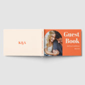 Nostalgische charme retro bruiloft gastenboek (Volledig)