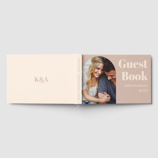 Nostalgische charme retro bruiloft gastenboek (Volledig)