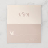 Nostalgische charme retro bruiloft plaatskaartje (Buitenkant ongevouwen)