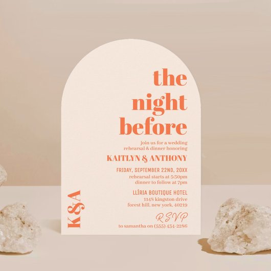 Nostalgische charme Retro bruiloft repetitie diner Kaart