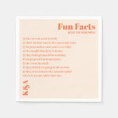 Nostalgische charme retro bruiloft servet (Voorkant)