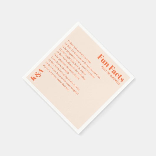 Nostalgische charme retro bruiloft servet (Hoek)