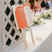 Nostalgische charme retro huwelijksprogramma handwaaier