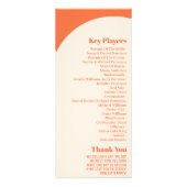 Nostalgische charme retro huwelijksprogramma reclamekaart (Achterkant)