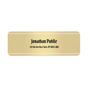 Nostalgische Classic Calligraphy Text Gold Sjabloo Etiket