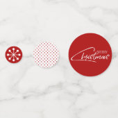 Nostalgische Confetti voor Kerstmis-feestdagen (Voorkanten)