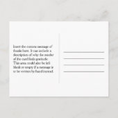 Nostalgische "Dank je!" ansichtkaart Briefkaart (Achterkant)