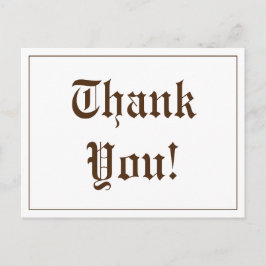 Nostalgische "Dank je!" ansichtkaart Briefkaart