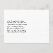 Nostalgische "Dank je voor je vriendelijkheid" ans Briefkaart (Achterkant)