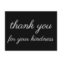 Nostalgische "dank je voor je vriendelijkheid" ans