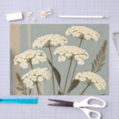 Nostalgische duizendblad botanisch tissuepapier (Craft)