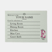 Nostalgische E-Ticket  Deurmat (Voorkant)