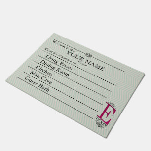 Nostalgische E-Ticket Deurmat