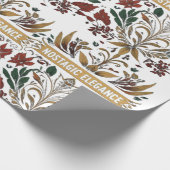 Nostalgische Elegance Quote Wrapping Sheet Cadeaupapier (Hoek)