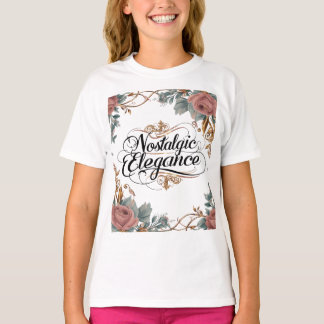 Nostalgische elegantie T-shirt – tijdloze stoel
