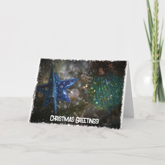 Nostalgische en  stijl kerstvakantie Kaart (Voorkant)