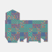 Nostalgische Faux Patchwork Tent Favor Box Bedankdoosjes (Uitgevouwen)