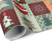 Nostalgische  feestdag cadeaupapier (Rol Hoek)