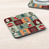 Nostalgische  feestdag drankjes onderzetter (Linkerzijde)