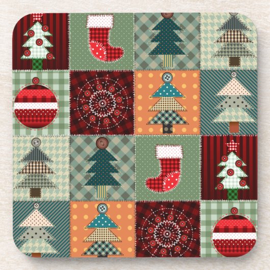 Nostalgische  feestdag drankjes onderzetter (Voorkant)